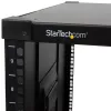 StarTech.com 4-Post 9U Mobile Open Frame Server Rack, Vier-Pfosten-Netzwerkrack mit Rollen, 19 Zoll Rollrack für enge Bodenflächen zu Hause/im Büro, kleines Datenrack für Computer/AV/IT-Ausrüstung – TAA-konform