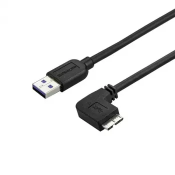 StarTech.com schlank Micro-USB 3.0 Kabel - M/M - rechtwinkliges Micro-USB - 2m (6ft)