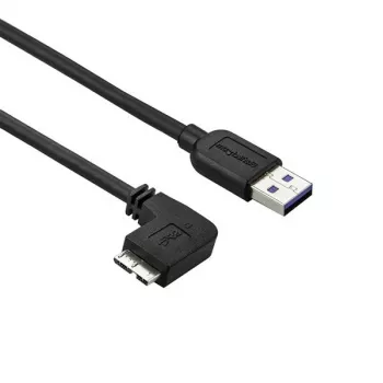 StarTech.com schlank Micro USB 3.0 Kabel - M/M - Linkswinkel Micro-USB - 0,5 m (20 Zoll)