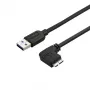 StarTech.com schlank Micro-USB 3.0 Kabel - M/M - rechtwinkliger Micro-USB - 0,5 m (20 Zoll)