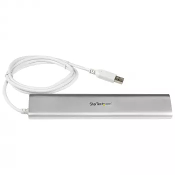 StarTech.com 7-Port USB Hub, USB A auf 7x USB-A Ports, USB 5Gbps, robustes Design, Bus- oder Selbstversorgung, tragbarer Laptop USB 3.0 Hub Erweiterung mit Netzteil