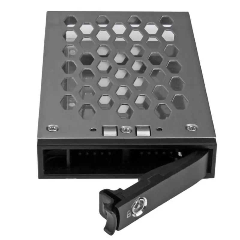 StarTech.com 2,5-Zoll-Hot-Swap-Festplatteneinschub, 2,5 Zoll, Blendenpanel, Schwarz, Silber, 2,5 Zoll, Kunststoff, Stahl, 70 mm