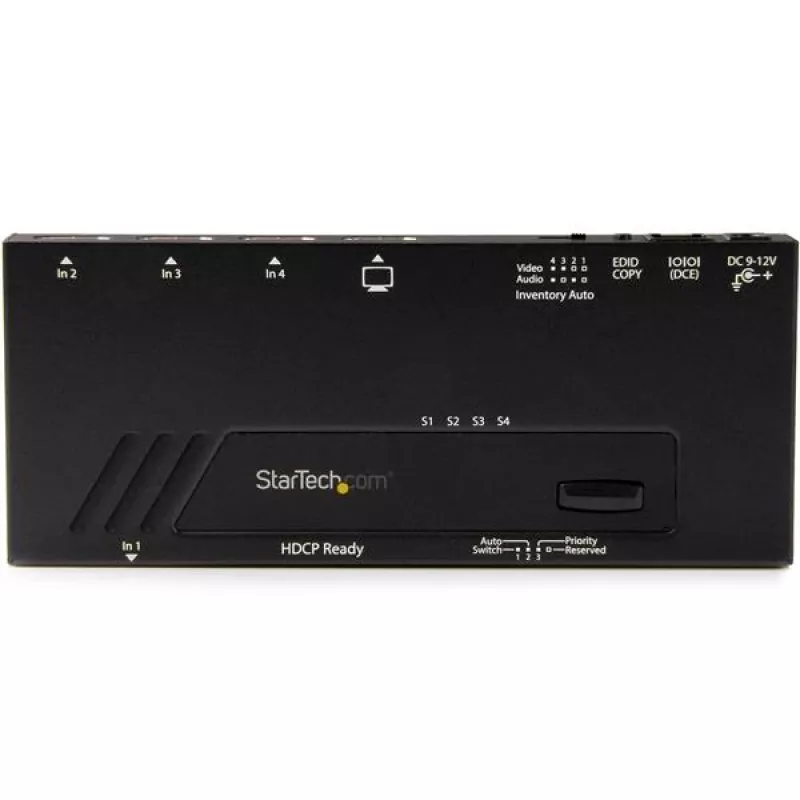 StarTech.com 4-Port HDMI Automatischer Video-Switch – 4K mit schnellem Umschalten