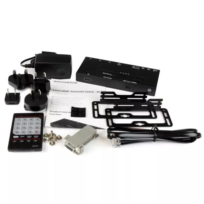 StarTech.com 4-Port HDMI Automatischer Video-Switch – 4K mit schnellem Umschalten