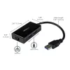 StarTech.com USB-zu-Ethernet-Adapter, USB 3.0 zu 10/100/1000 Gigabit Ethernet LAN-Konverter für Laptops, 11,8″/30 cm fest angebrachtes Kabel, USB-zu-RJ45-Adapter, NIC-Adapter, USB-Netzwerkadapter