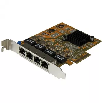 StarTech.com 4-Port PCIe Gigabit Netzwerkkarte, Intern, Kabelgebunden, PCI Express, Ethernet, 2000 Mbit/s
