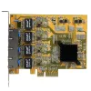 StarTech.com 4-Port PCIe Gigabit Netzwerkkarte, Intern, Kabelgebunden, PCI Express, Ethernet, 2000 Mbit/s