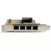 StarTech.com 4-Port PCIe Gigabit Netzwerkkarte, Intern, Kabelgebunden, PCI Express, Ethernet, 2000 Mbit/s