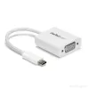 StarTech.com USB-C-auf-VGA-Adapter - Weiß, 3.2 Gen 1 (3.1 Gen 1), USB Type-C, VGA (D-Sub) Ausgang, 1920 x 1200 Pixel