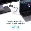 StarTech.com USB-C-auf-VGA-Adapter - Weiß, 3.2 Gen 1 (3.1 Gen 1), USB Type-C, VGA (D-Sub) Ausgang, 1920 x 1200 Pixel