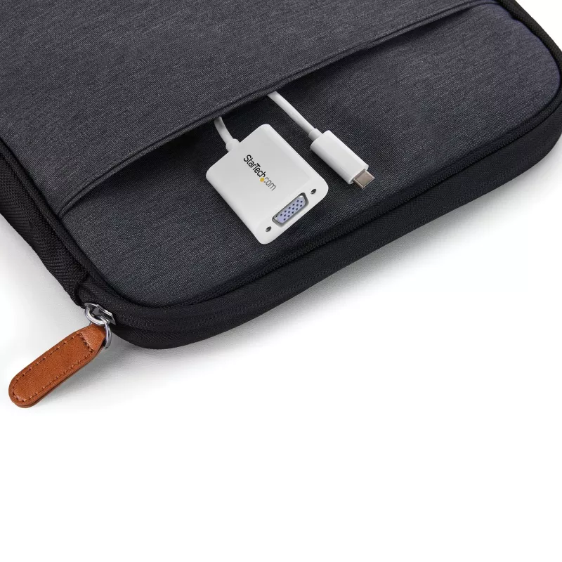 StarTech.com USB-C-auf-VGA-Adapter - Weiß, 3.2 Gen 1 (3.1 Gen 1), USB Type-C, VGA (D-Sub) Ausgang, 1920 x 1200 Pixel