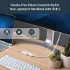 StarTech.com USB-C auf DisplayPort-Adapter – 4K 60Hz/8K 30Hz – USB-Typ-C auf DP 1.4 HBR2-Adapter-Dongle – Kompakter USB-C (DP Alt Mode) Monitor-Videokonverter – Thunderbolt 3 kompatibel – Weiß