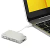 StarTech.com USB-C-Multiport-Videoadapter mit HDMI, VGA, Mini DisplayPort oder DVI – USB-Typ-C-Monitoradapter auf HDMI 1.4 oder mDP 1.2 (4K) – VGA oder DVI (1080p) – Silber Aluminium