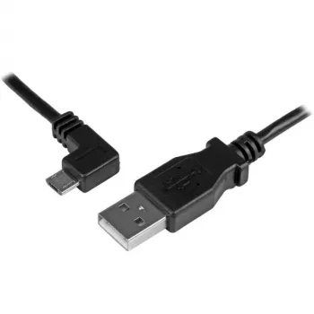 StarTech.com Micro-USB Lade- und Synchronisationskabel M/M - abgewinkelt links Micro-USB - 24 AWG - 2 m