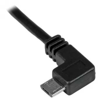 StarTech.com Micro-USB Lade- und Synchronisationskabel M/M - abgewinkelt links Micro-USB - 24 AWG - 2 m