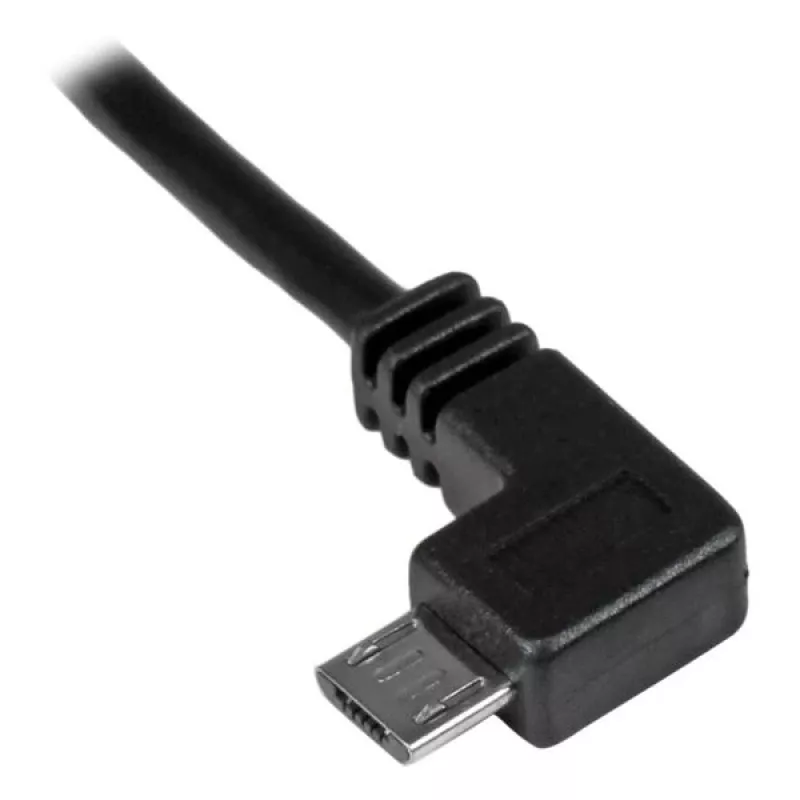 StarTech.com Micro-USB Lade- und Synchronisationskabel M/M - abgewinkelt links Micro-USB - 24 AWG - 2 m