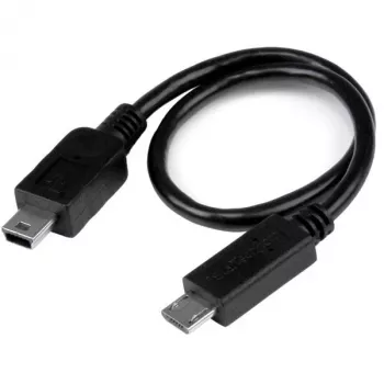 StarTech.com USB-OTG-Kabel – Micro-USB auf Mini-USB – M/M – 20 cm