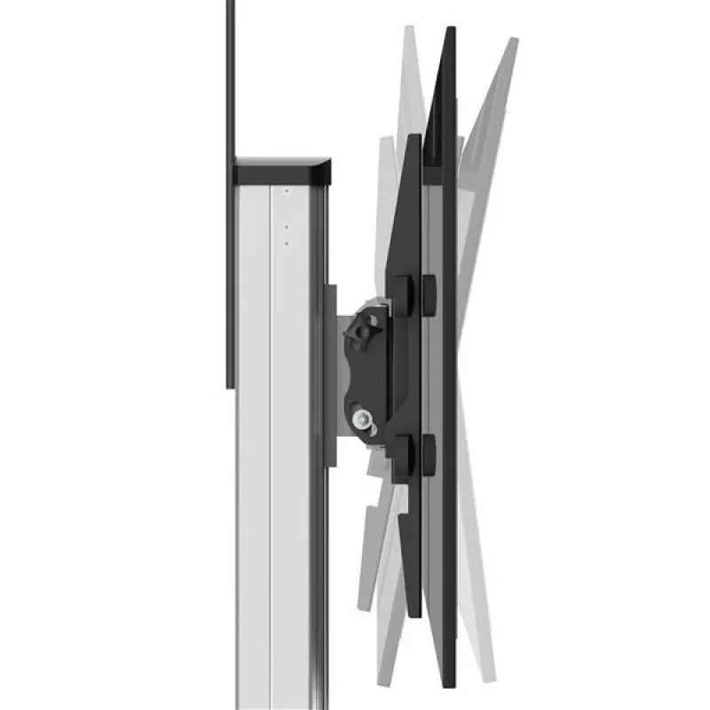 StarTech.com TV-Rollwagen – höhenverstellbar – abschließbare Räder, 40 kg, 81,3 cm (32 Zoll), 190,5 cm (75 Zoll), 200 x 200 mm, 600 x 400 mm, 1110 - 1510 mm