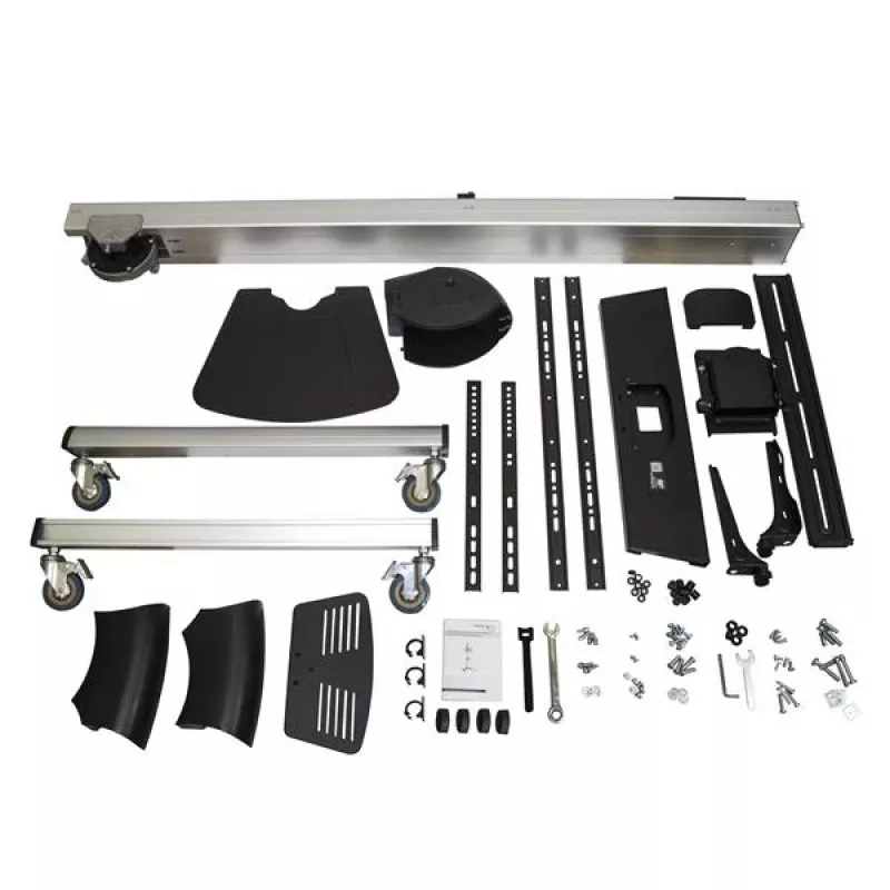 StarTech.com TV-Rollwagen – höhenverstellbar – abschließbare Räder, 40 kg, 81,3 cm (32 Zoll), 190,5 cm (75 Zoll), 200 x 200 mm, 600 x 400 mm, 1110 - 1510 mm