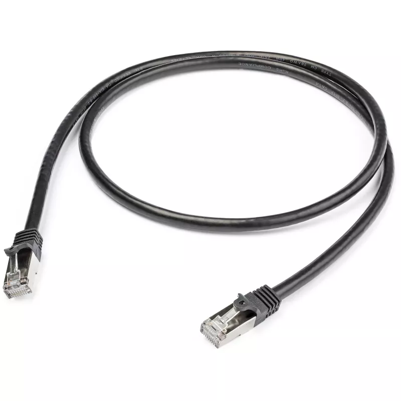 StarTech.com Cat6 Patchkabel - Geschirmt (SFTP) - 1 m, Schwarz