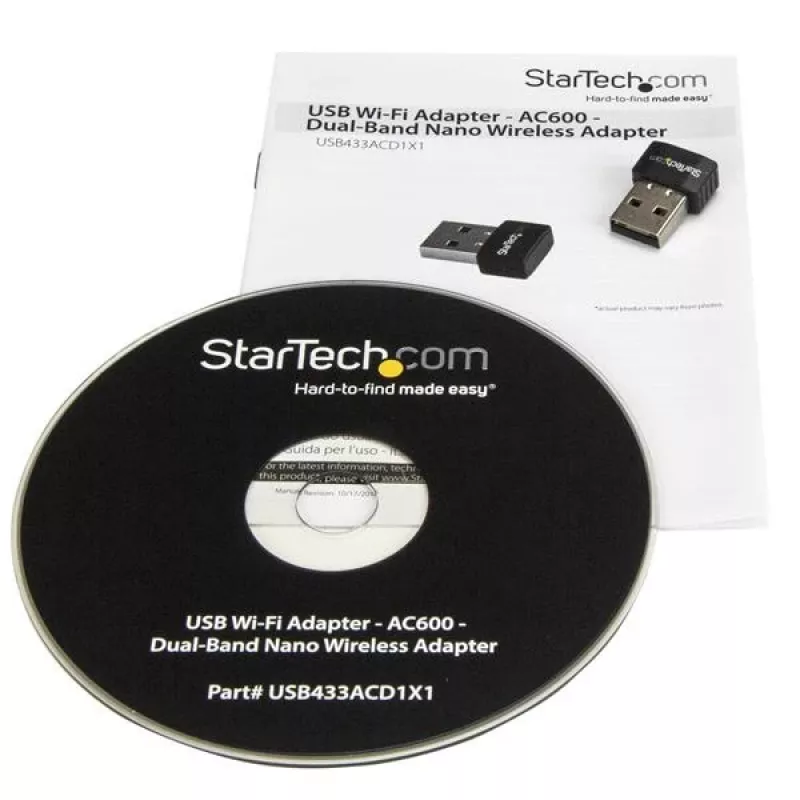 StarTech.com USB-WLAN-Adapter - AC600 - Dual-Band Nano Wireless Adapter
