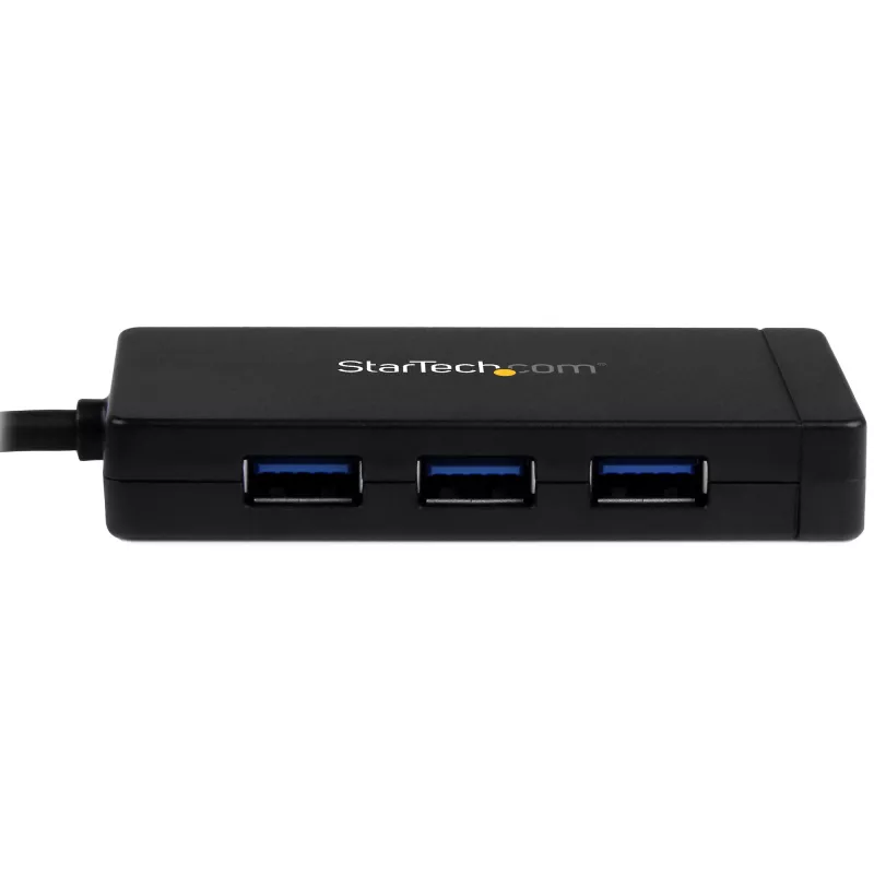 StarTech.com 3-Port USB 3.0 Hub plus Gigabit Ethernet - USB-C - inkl. Netzteil