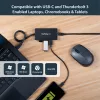 StarTech.com 3-Port USB 3.0 Hub plus Gigabit Ethernet - USB-C - inkl. Netzteil