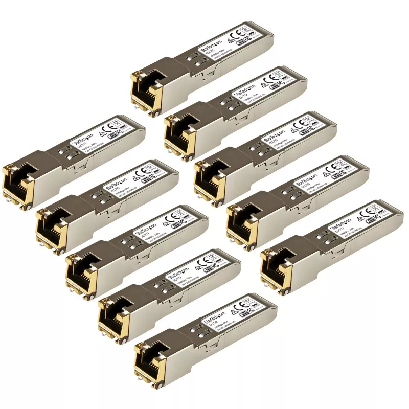 StarTech.com Cisco GLC-T kompatibles SFP-Transceiver-Modul – 1000BASE-T – 10er-Pack