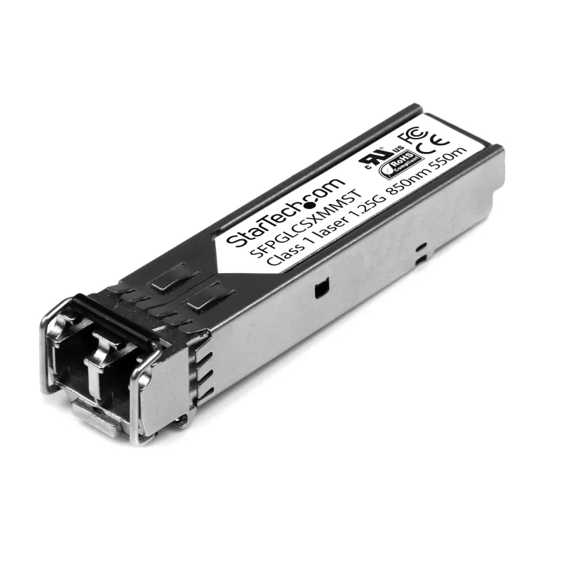 StarTech.com Cisco GLC-SX-MM kompatibles SFP-Transceiver-Modul – 1000BASE-SX – 10er-Pack~10er-Pack Cisco GLC-SX-MM kompatibles SFP-Modul (10er-Pack) – 1000BASE-SX – 1GbE Multimode-Glasfaser-MMF-optischer Transceiver – 1GE Gigabit-Ethernet-SFP – LC 550 m – 850 nm – DDM Cisco IE3200, IE3300, ME1200