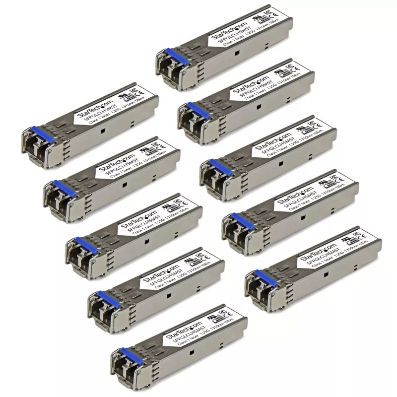 StarTech.com Cisco GLC-LH-SM kompatibles SFP-Transceiver-Modul – 1000BASE-LX/LH – 10ER-PACK