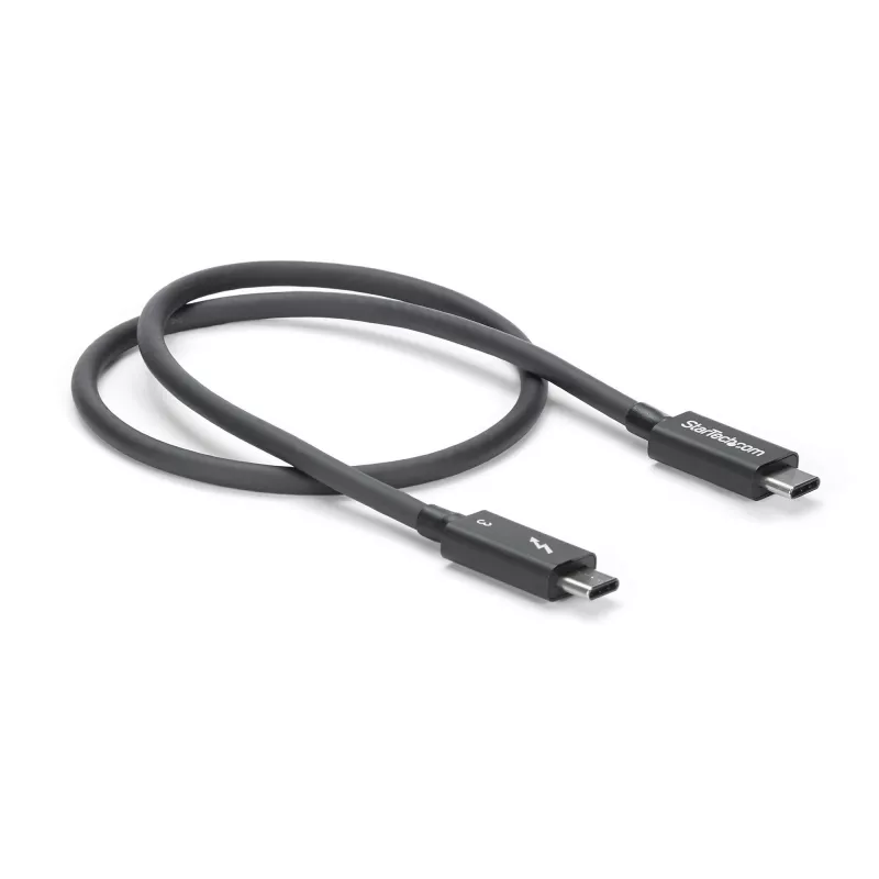 StarTech.com 0,5 m Thunderbolt 3 (40 Gbit/s) USB-C-Kabel – kompatibel mit Thunderbolt, USB und DisplayPort