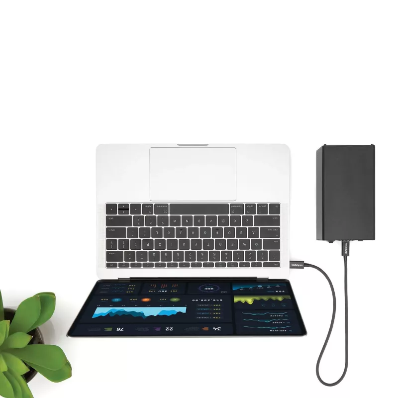 StarTech.com 0,5 m Thunderbolt 3 (40 Gbit/s) USB-C-Kabel – kompatibel mit Thunderbolt, USB und DisplayPort