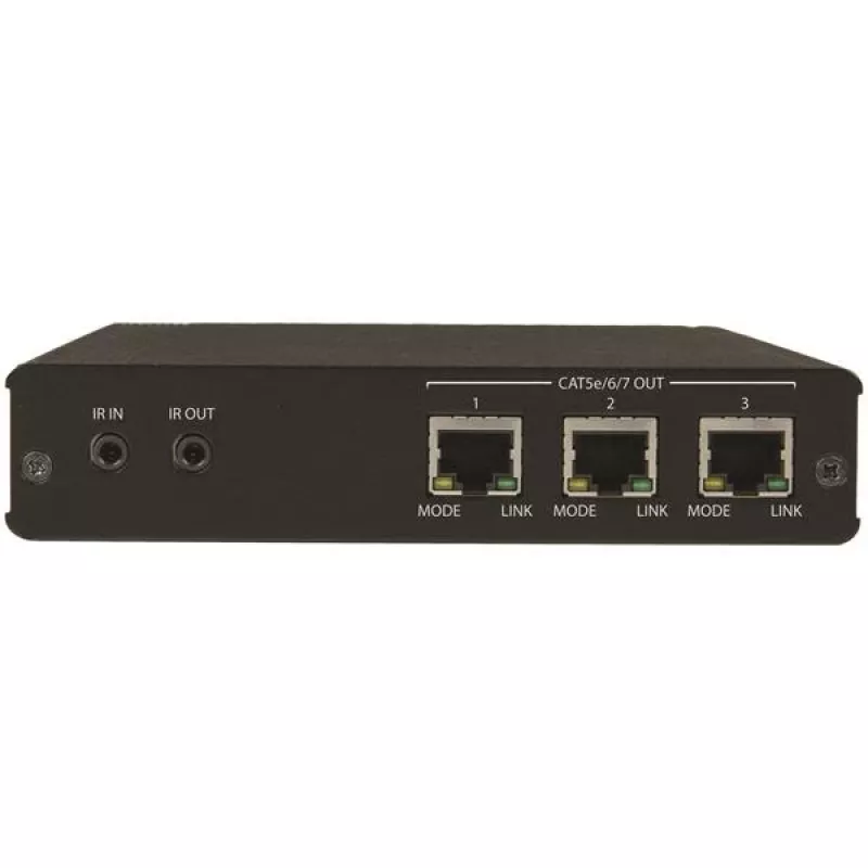 StarTech.com 3-Port HDBaseT Extender Kit mit 3 Empfängern - 1x3 HDMI über CAT5e Splitter - Bis zu 4K