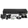 StarTech.com 16-Port USB-zu-Seriell-Adapter-Hub, USB 2.0 Typ-B, Seriell, 480 Mbit/s, Schwarz, Stahl, 36 W