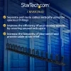 StarTech.com Vertikaler Kabelorganizer mit D-Ring-Haken – 0U – 2,8 Fuß