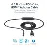 StarTech.com 0,91 m (3 ft) USB-C-auf-HDMI-Kabel – 4K 30 Hz USB-Typ-C-zu-HDMI-Videodisplay-Konverter – USB-C-DP-Alt-Modus-zu-HDMI-Monitoradapterkabel – Thunderbolt-kompatibel