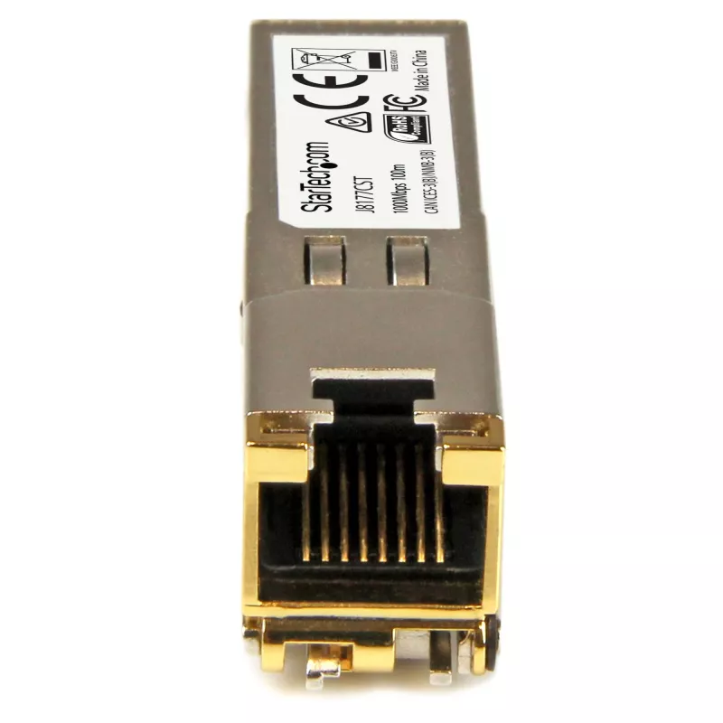 StarTech.com HP J8177C kompatibles SFP-Transceivermodul – 1000BASE-T ~ HPE J8177C kompatibles SFP-Modul – 1000BASE-T – SFP auf RJ45 Cat6/Cat5e – 1GE Gigabit Ethernet SFP – RJ-45 100 m – HPE 1810, 1820, 2530