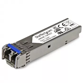 StarTech.com HP J4858C Kompatibles SFP Transceiver Modul – 1000BASE-SX – 10er-Pack ~ 10er-Pack HPE J4858C Kompatibles SFP Modul – 1000BASE-SX – 1GbE Multimode Glasfaser Transceiver – 1GE Gigabit Ethernet SFP – LC 550m – 850nm – DDM HPE 1400, 1700, 1820