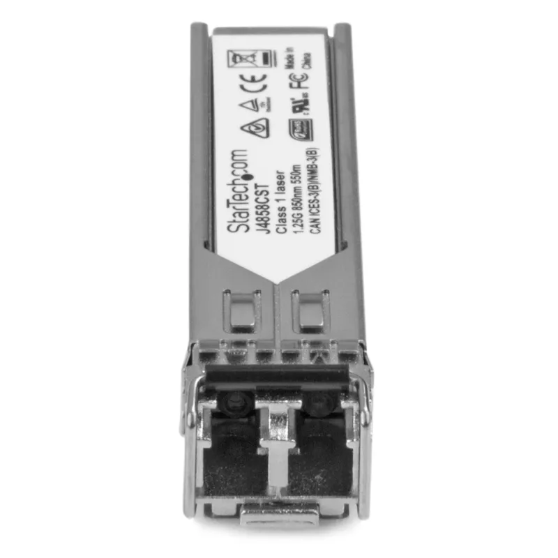 StarTech.com HP J4858C Kompatibles SFP Transceiver Modul – 1000BASE-SX – 10er-Pack ~ 10er-Pack HPE J4858C Kompatibles SFP Modul – 1000BASE-SX – 1GbE Multimode Glasfaser Transceiver – 1GE Gigabit Ethernet SFP – LC 550m – 850nm – DDM HPE 1400, 1700, 1820