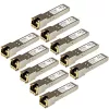 StarTech.com HP J8177C kompatibles SFP-Transceivermodul – 1000BASE-T – 10er-Pack ~ 10er-Pack HPE J8177C kompatibles SFP-Modul – 1000BASE-T – SFP auf RJ45 Cat6/Cat5e – 1GE Gigabit-Ethernet-SFP – RJ-45 100 m – HPE 1810, 1820, 2530