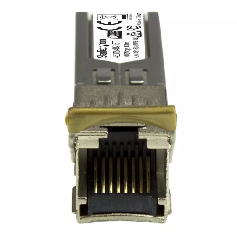 StarTech.com Gigabit Kupfer RJ45 SFP Transceiver Modul - HP 453154-B21 Kompatibel~HPE 453154-B21 Kompatibles SFP Modul - 1000BASE-T - SFP auf RJ45 Cat6/Cat5e - 1GE Gigabit Ethernet SFP - RJ-45 100m - HPE 6120XG, 6120G, Flex Fabric