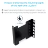 StarTech.com 2U Server-Rack-Tiefenerweiterungsadapter-Kit mit 4 Zoll Verstellung