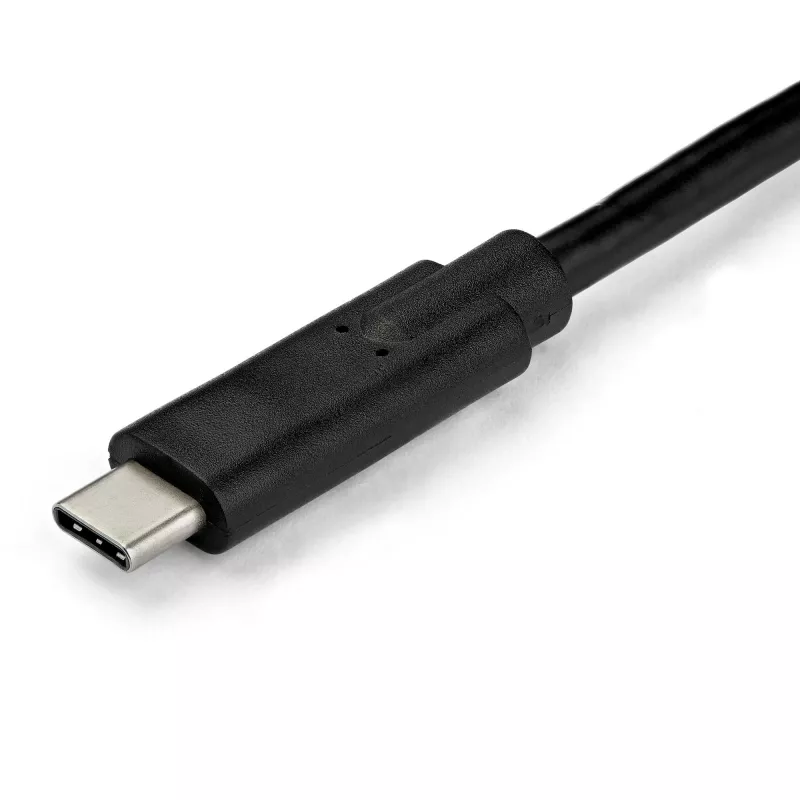 StarTech.com 1 m USB-C-auf-VGA-Kabel – 1920x1200/1080p USB-Typ-C-auf-VGA aktives Videoadapterkabel – Thunderbolt 3 kompatibel – Laptop an VGA-Monitor/Projektor – DP Alt Mode HBR2