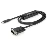 StarTech.com 1 m USB-C-auf-VGA-Kabel – 1920x1200/1080p USB-Typ-C-auf-VGA aktives Videoadapterkabel – Thunderbolt 3 kompatibel – Laptop an VGA-Monitor/Projektor – DP Alt Mode HBR2