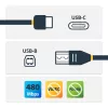 StarTech.com USB-C-auf-USB-B-Kabel - M/M - 2 m (6 ft.) - USB 2.0