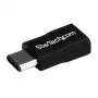 StarTech.com USB-C-auf-Micro-USB-Adapter - M/F - USB 2.0, USB 2.0 Type-C, USB 2.0 Micro-B, Schwarz