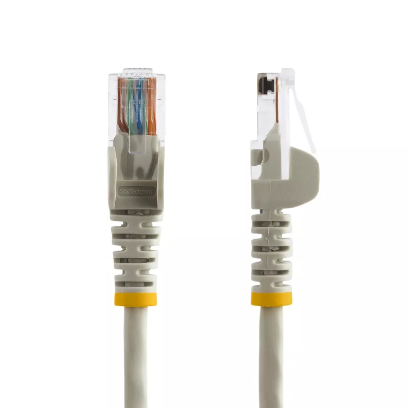 StarTech.com Cat5e Patchkabel mit rastnasenfreien RJ45-Steckern – 5 m, Grau
