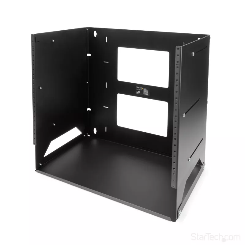 StarTech.com Wandmontage-Serverrack mit integriertem Regal – massiver Stahl – 8U