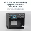 StarTech.com Wandmontage-Serverrack mit integriertem Regal – massiver Stahl – 8U