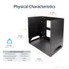 StarTech.com Wandmontage-Serverrack mit integriertem Regal – massiver Stahl – 8U